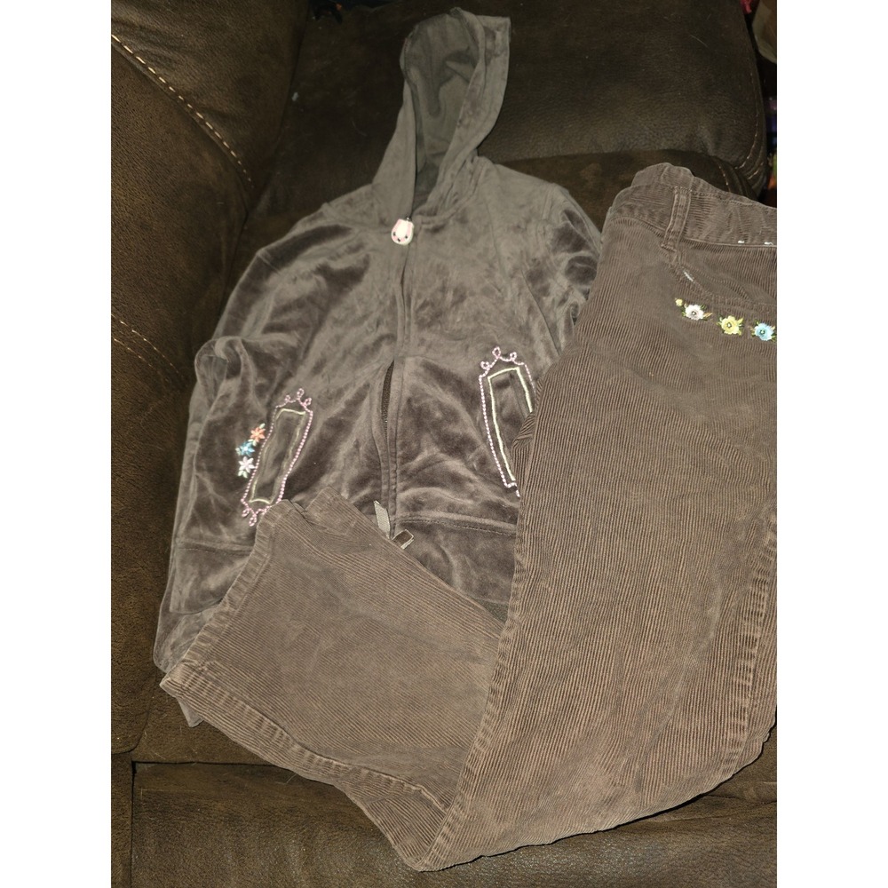 Gymboree equestrian club sweatshirt size 7 cords size 8 outfit
